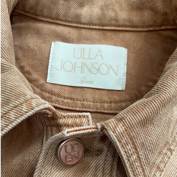 Ulla Johnson Cosette Jacket Stone Wash Denim Puff Sleeve Size Large Rare Runway - Picture 12 of 13